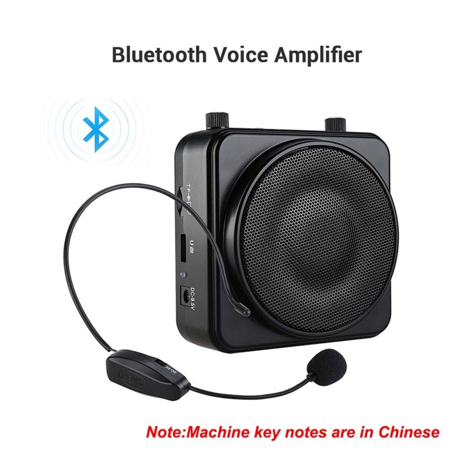 22W Portable Wireless Blue-tooth Voice Amplifier Headset Microphone 2200mA Amplifier Speaker Voice Booster ,Easy to Operate