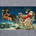 thumbnail image 3 of CafePress - Vintage Santa Sleigh T Shirt - Women's V-Neck Dark T-Shirt, 3 of 4