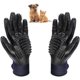 thumbnail image 1 of Guante de aseo para perros y gatos, cepillo de limpieza, cepillo de baño para mascotas, peine de masaje, removedor de pelo para pelo largo y corto, de goma - 1 par, 1 of 5