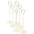 thumbnail image 3 of Metal Wire Floral Holder Loop Swirl Clip Photo Note Memo Clamp DIY Craft Gift Wedding Party Birthday Garden (Pack of 6) Gold, 3 of 9