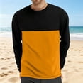 thumbnail image 2 of Winter Mens Sweatshirt Trendy Casual Color-blocked Fashion Breathable Round Neck Long-sleeved Fall Winter Warm Sweatshirts Fashion Pullovers, 2 of 7