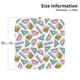 thumbnail image 2 of Leather Coasters with Heat-resistant for Drinks, Math ruler Print colorful Cup Coasters Cup Pad Mat for Tabletop Protection, Coffee Table, Office Desk and Housewarming Gift, 2 of 5