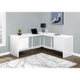 thumbnail image 4 of Monarch Specialties Computer Desk, Corner, 72"L, L Shape, Work, Laptop, Glossy White Laminate, 4 of 11