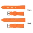 thumbnail image 4 of Uxcell Silicone Watch Band 20mm Soft Rubber Waterproof Watch Strap with Stainless Steel Buckle for Men Women, Orange, 4 of 6