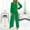Green, variant on Hueook 2 Piece Sets for Women Fashion Women Solid V-Neck Casual Long Sleeve   Long Pant Suit 2PC Set Green S