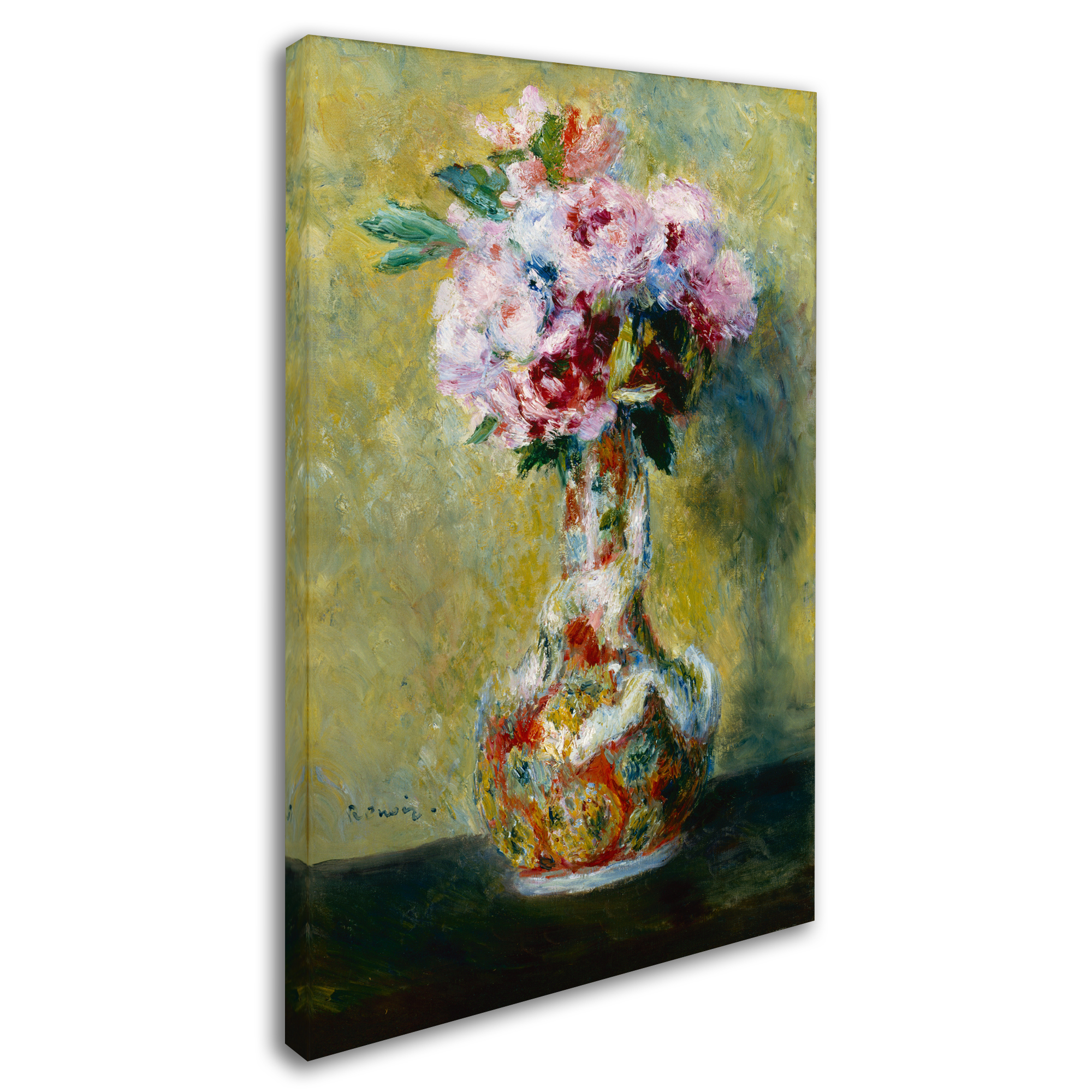 Renoir 'Bouquet In A Vase' Canvas Art