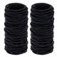 thumbnail image 1 of 200 lazos para el cabello sin metal para cabello grueso y rizado, color negro, 4 mm, 1 of 5