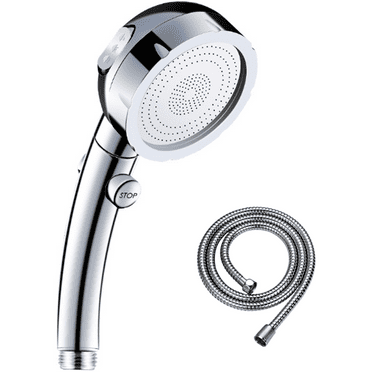 GJX 2Pcs Showerhead with Handheld Sprayer,Detachable Design Rainfall Shower Head,Crystal Plating Finish Rain Shower Head