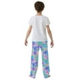 thumbnail image 5 of FORMRS Kids Pajama Pants with Pockets Size 13-14Y Boys Lounge Sleep Bottoms, Neon Starfish Pattern, 5 of 8
