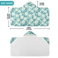 thumbnail image 3 of Toddler Hooded Beach Towel 24x50 Kids Bath Towels Soft Quick Dry for Swim Pool Boys Girls Cute Adorable Daisies and Leaves, 3 of 7