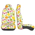 thumbnail image 3 of Yiaed Avocado And Pineapple Print Car Seat Covers,Universal Auto Seats Protector Fits for Car,SUV Sedan,Truck,Automotive Seat Covers & Accessories(Two packs), 3 of 7