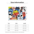 thumbnail image 5 of Yiaed Funny Cats Print Blanket Throw Blanket Soft Cozy Flannel Blanket for Home Bed Sofa Couch Chair-80"x60", 5 of 6