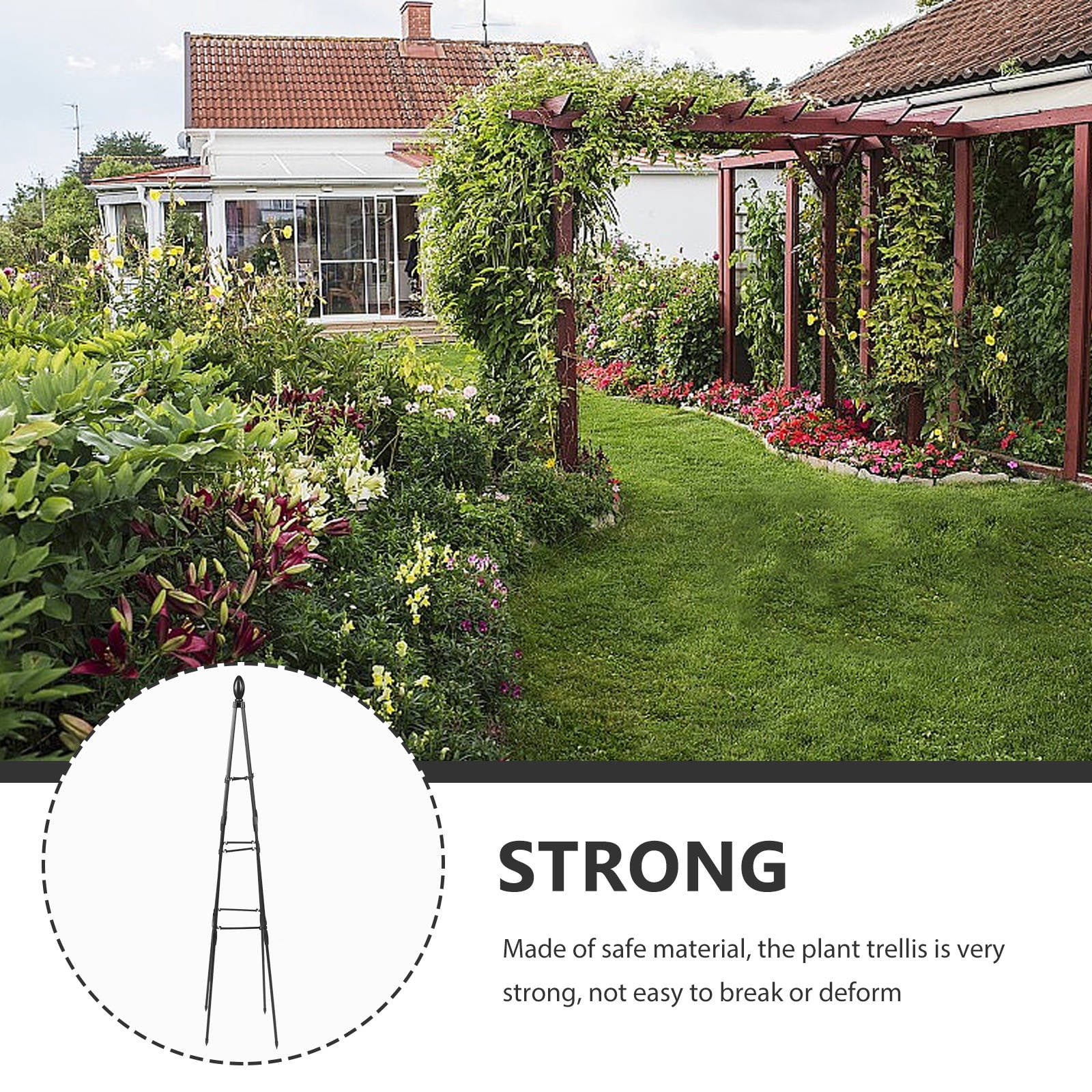 Raindrops  Plant Support Indoor Plants Frame Climbing Mesh Easy to Operate