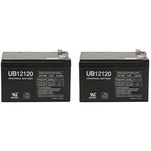 2 Pack 12V 12Ah Pride Mobility Go-Chair Replacement Battery