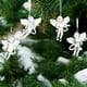 thumbnail image 5 of Adorno Navideño: Colgante de Copo de Nieve Acrílico | Diseño Transparente Del Santo Mensajero | Paquete de 4 | Tamaño: 8 X 6 X 2 Cm, 5 of 6