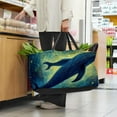 thumbnail image 6 of Whale Collapsible Oxford Cloth Laundry Bag Grocery Bags Shopping Bag with Reusable Foldable Large Capacity, 6 of 7