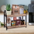 thumbnail image 2 of Organizador de encimera de baño BDBDYEAY con cuentas de madera de 2 niveles, 2 of 7