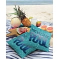 thumbnail image 3 of Outdoor Pillow Covers Pack of 2, Summer Blue Swimming Pool Waterproof Throw Pillowcase Cushion Cases, Modern Abstract Art Decorative Pillow Cover for Couch Sofa Home Bed Patio, 3 of 6