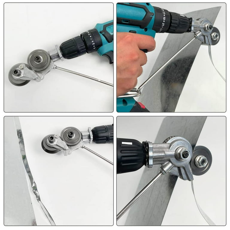 Metal Nibbler Drill Attachment, Electric Drill Shears, Electric Drill Plate  Cutter Attachment, Metal Cutter Sheet Drill Attachment for Metal Cutting 