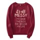 thumbnail image 1 of Gibobby Blusa Mujer Sudadera sin capucha para mujer Sudadera casual de otoño de manga larga Blusa ligera con botones en la parte superior（Vino， S), 1 of 4