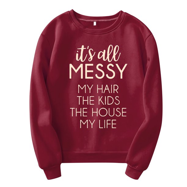 Gibobby Blusa Mujer Sudadera sin capucha para mujer Sudadera casual de otoño de manga larga Blusa ligera con botones en la parte superior(Vino, S)