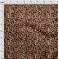 thumbnail image 3 of oneOone Viscose Chiffon Orange Fabric Animal Skin Craft Projects Decor Fabric Printed By The Yard 42 Inch Wide, 3 of 4