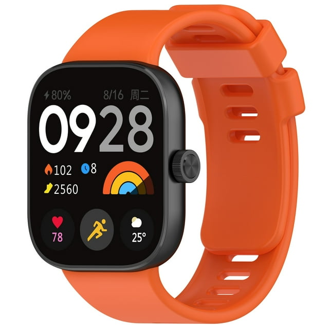 Pulsera de silicona deportiva de color sólido a prueba de sudor con ajuste cómodo y amplia compatibilidad compatible con Smartwatch