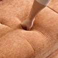 thumbnail image 5 of 101.5" Modular Sectional Sofa,Chenille Cloud Sofa Couch Convertible Folding Sofa Bed for Living Room,Bedroom,Apartment,Orange, 5 of 7