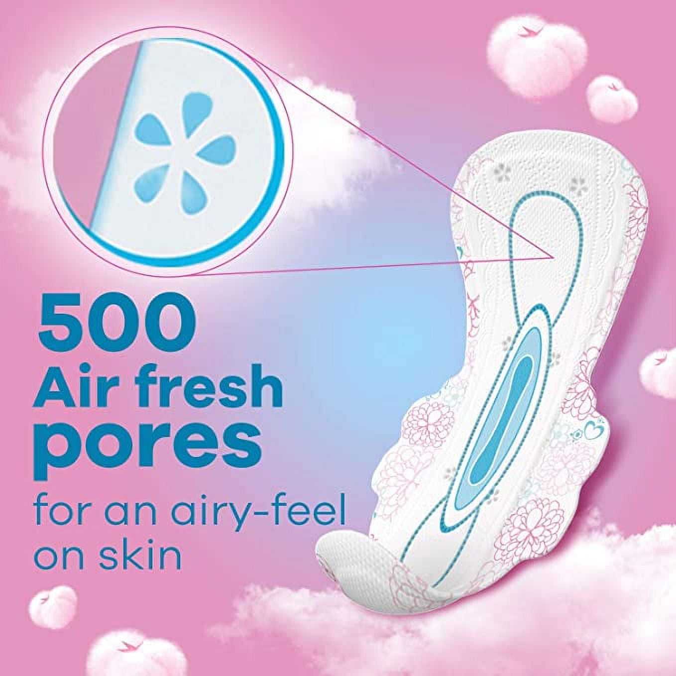 Whisper Ultra Soft Sanitary Pads - 50 Pieces (XL) 