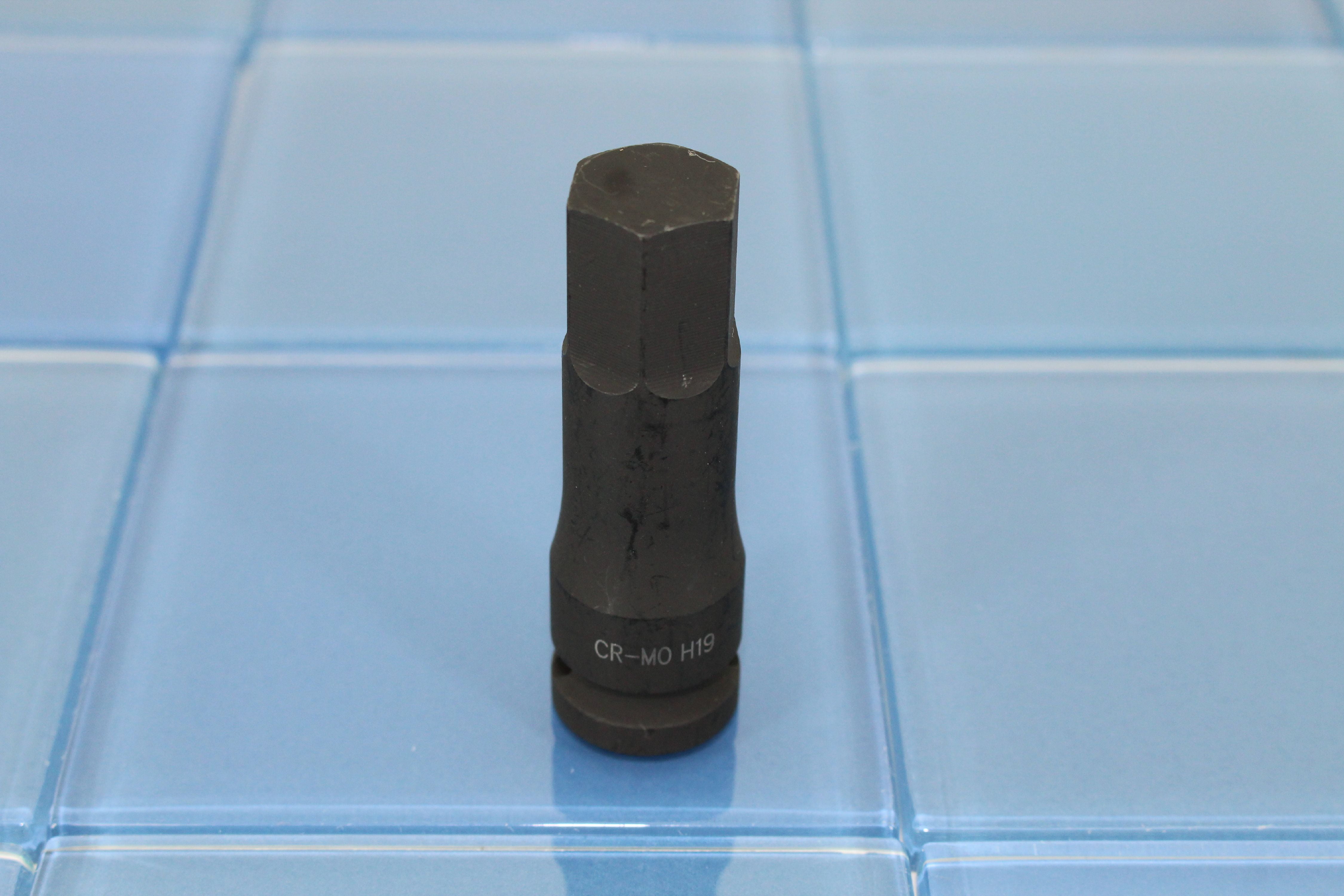 12.7mm 76mm TEMO H-14 3 inch Square Drive Auto Repair Tool GC Long Hex Hexagon Black Impact Bit Socket 1//2 inch