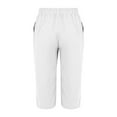 thumbnail image 4 of BILIKEYU Pedal Pushers for Women, Cotton Pants Women Summer, Linen Capris for Women Petite, Lightweight Summer Pants Women, 4 of 6