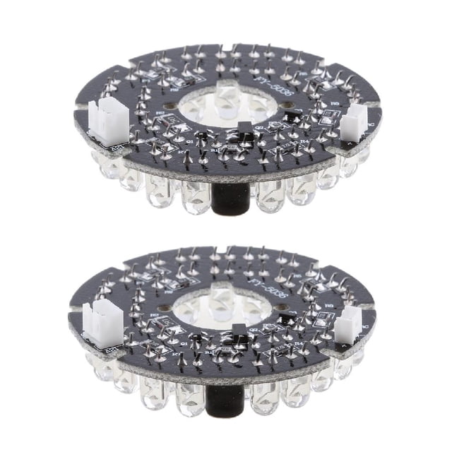 2x IR 36 Board Módulo de licencia de Lámpara Infrarroja para Cámara de Cámara de Seguridad LED IR de Definición Yotijar 36 Tablero de cámara IR LED