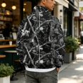 thumbnail image 7 of Havenx Men's Flannel 1/4 Zip Pullover Sweatshirt Long Sleeve Collared Pullover Sweater Mock Neck Camouflage Print Sweatshirt 2026 Fall Winter Casual Lightweight Soft Outfits,Black L, 7 of 7