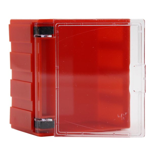 Estuche protector de acrílico Zulema Vitrina a prueba de polvo 6.2x3.8x6.5cm rojo