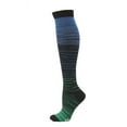 thumbnail image 1 of Penkiiy Compression Socks pour Hommes Motif Couleur Bas de Compression Hommes Femmes Bas Élastiques Mouvement Extérieur Bleu Socks, 1 of 2