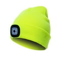 thumbnail image 4 of HESHENG LED Beanie Hat, Hands-Free Warm Winter Knitted Hat LED Flashlight, Fluorescent Green, 4 of 8