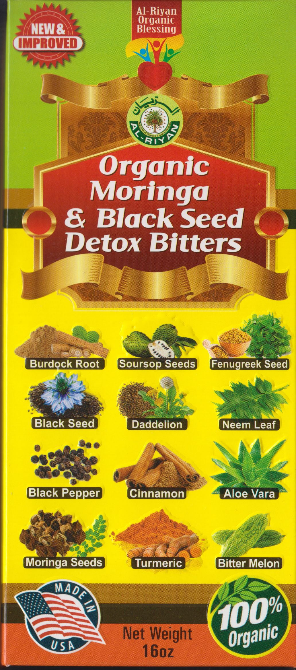 Organic Moringa & Black Seed Detox Bitters