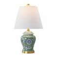 thumbnail image 3 of JONATHAN Y Penelope 22" French Country Cottage Ceramic/Iron Chinoiserie Floral Ginger Jar LED Table Lamp, Green/White, JYL3005E, 3 of 7