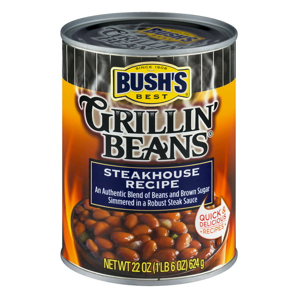 6 Pack Bush S Best Grillin Beans Steakhouse Recipe 22 Oz Walmart Com Walmart Com