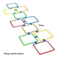thumbnail image 5 of Soft Durable Plastic Hopscotch Game, Conditioning Agility Training, Customizable Layout, 10 Rings + 10 Connectors, Portable Fun For Indoor Outdoor Use, Colorful, 5 of 5