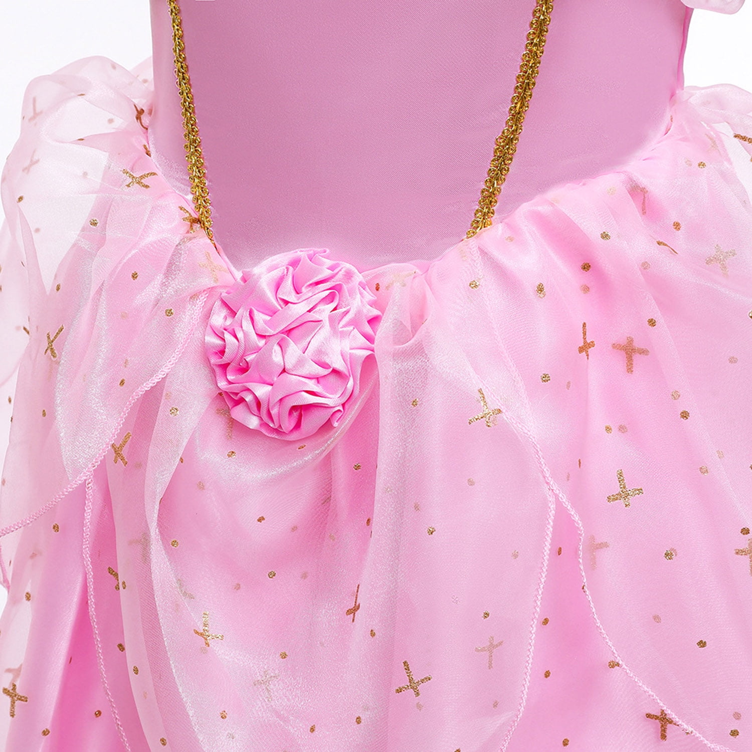 strapless open back dress Girls Christmas Dress Princess Aurora Costume Dress main image 1