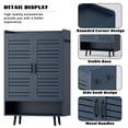 thumbnail image 3 of Bel Ark Shoe Cabinet with Doors,7-Tier Modern Shoe Storage Cabinet with Adjustable Shelves,for Entryway Front Door Hallway Living Room,Blue, 3 of 9