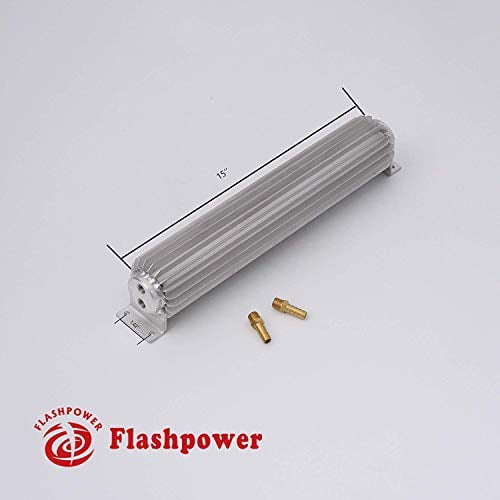 Refroidisseur d'Huile de Transmission à Ailettes en Aluminium Double Passage Universel 15 Pouces