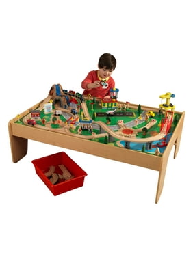 KidKraft Waterfall Mountain Train Set & Table with 120 Accessories Included