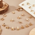 thumbnail image 4 of 100Pcs Alloy Star Badge Lapel Pin Pentagram Brooch Pin Veterans Day Star Pins Backpack Military Award Pins Labor Day 4th of July rial Day Stars Brooches for Costume Decorations Golden, 4 of 6
