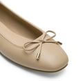 thumbnail image 6 of Womens square toe ballet flats with bow comfortable casual dress shoes for work or office, 6 of 6