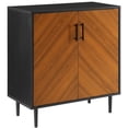 thumbnail image 1 of Walker Edison Hampton 28" Armoire d'Accent Bois Moderne en Noir Massif, 1 of 6