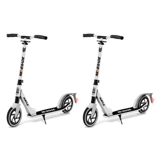 Hurtle Trottinette Légère Pliable pour Adultes, Blanche (2 Pack)