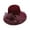 Wine Red, variant on Cheers.US Foldable Flower Decor Women Wide Brim Hat Hollow Breathable Summer Bucket Hat Lady’s Sun Cap for Travel