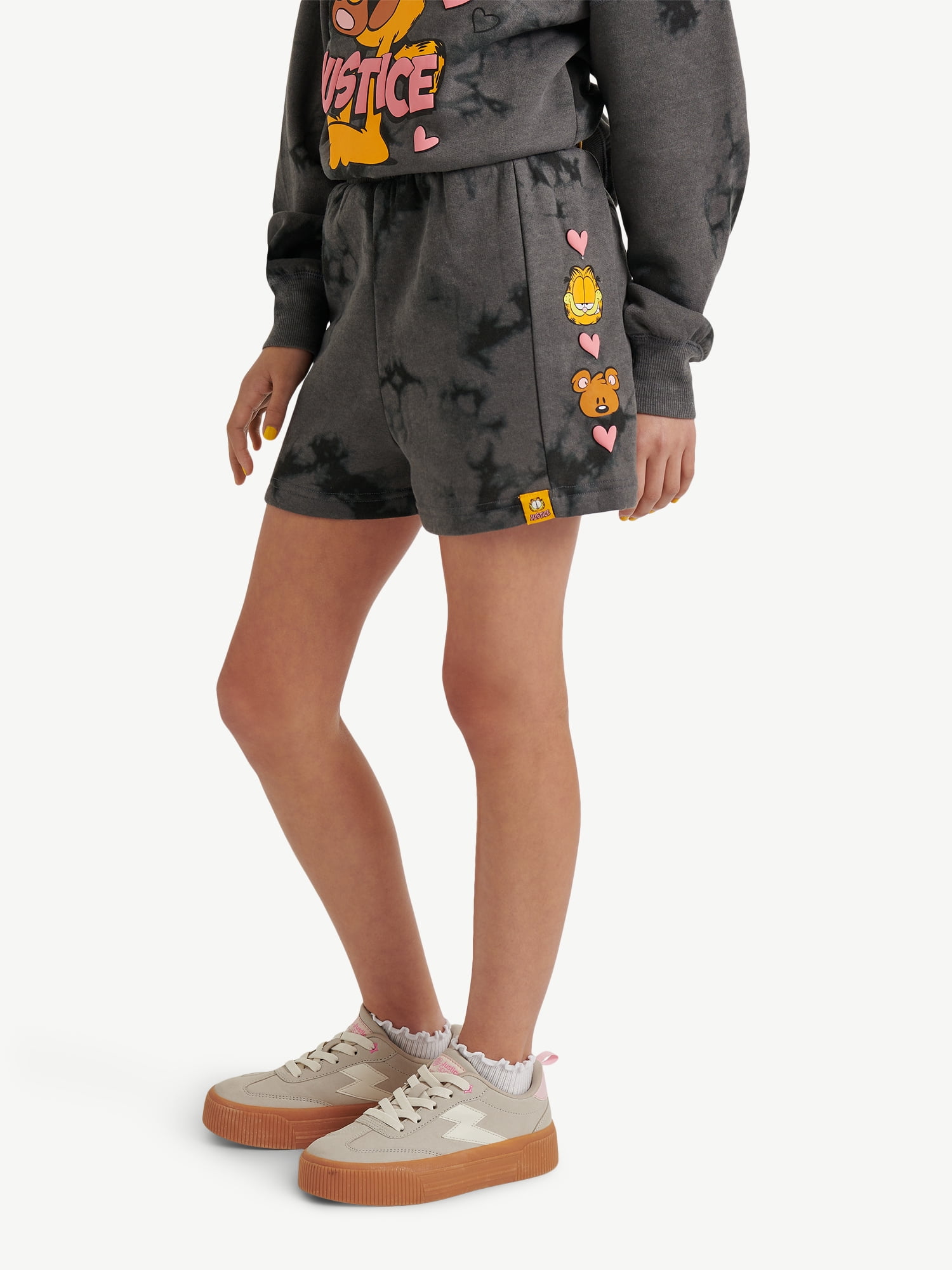 Justice x Garfield Girls Fleece Short, Sizes XS - XLP